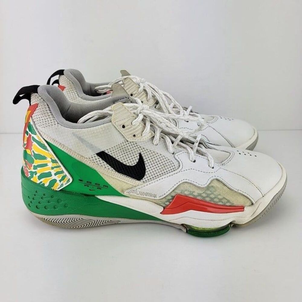 Nike Air Jordan Men Size 9 White Green 92 Zoom Athletic Sneaker Shoes CK9183-103 - Picture 4 of 8